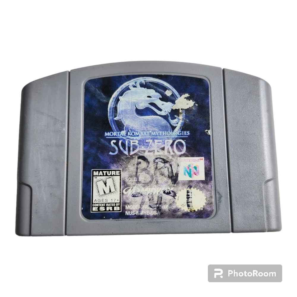 Mortal Kombat Mythologies Sub Zero Nintendo 64 N64 Authentic